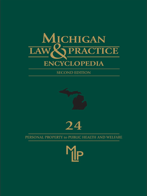Cover image for Michigan Law & Practice Encyclopedia